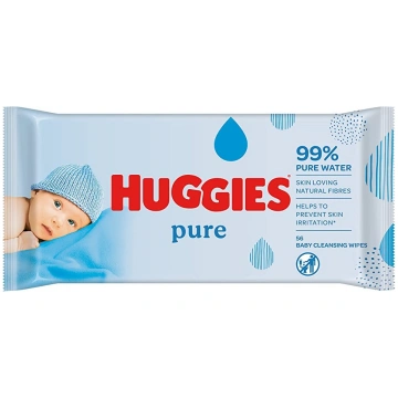 Huggies mitrās salvetes Pure 56gb 5029053550039
