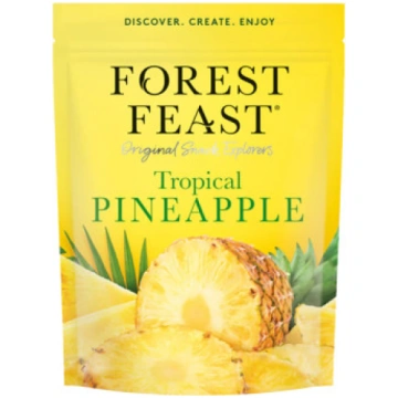 Forest Feast žāvētu ananasu šķēles, 120 g Forest F