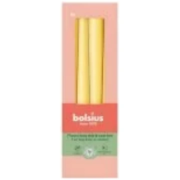 Bolsius Table candles 4pcs. in a box 245/ 24mm yel