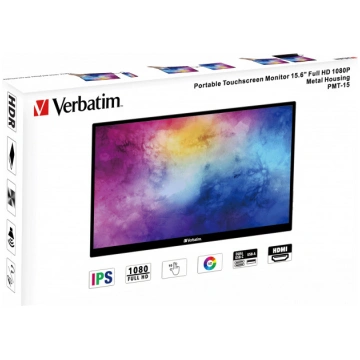 Monitors Verbatim PMT-15, IPS, FHD, 15.6"