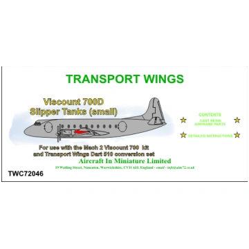 Vickers Viscount 700D - Slipper Tanks small (for M