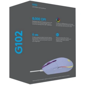 LOGITECH G102 LIGHTSYNC - LILAC - USB - EER - G102