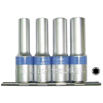 1/2" Dr. Deep socket set 4pcs. 6pt