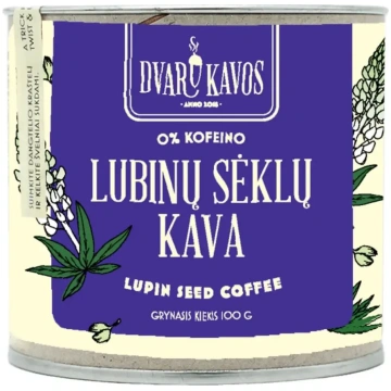 Lupīnu sēklu kafija Dvaro kavos