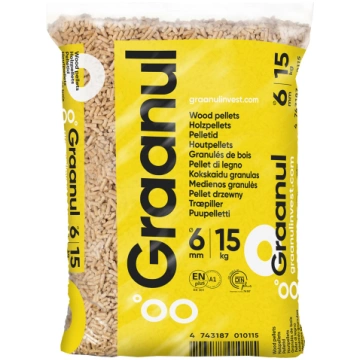 Kokskaidu granulas GRAANUL Premium 6mm, 15kg