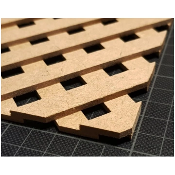 MDF režģis krāsošanai (biezums 2x3mm)
