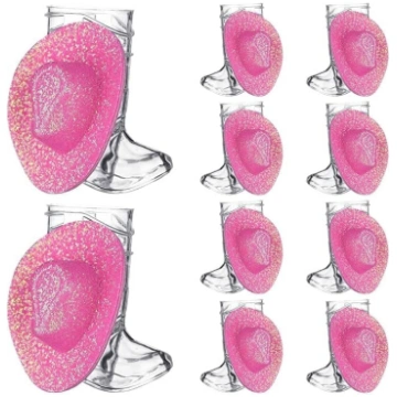 Cowgirl Boot Shot Glasses 1oz Mini plastmasas Shot