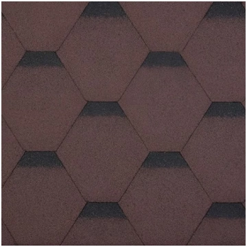 Yoga Hexagonal Residental bitumena šindelis, Brūns