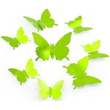 Oblique Unique Butterflies in 3D -Wall Sticker wit