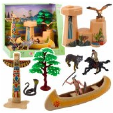 LEAN Toys Set of Indian Figures Village Indians Ka