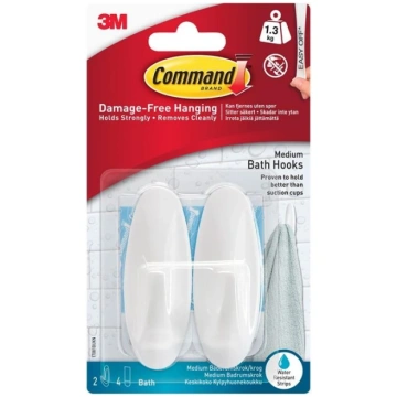3M Āķi vannas istabai command 2 gab