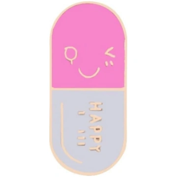Kapsulas formas piespraude Button Badge Apģērbu ak