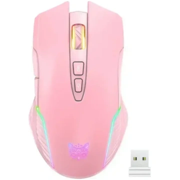 ONIKUMA CW905 rozā 2.4G bezvadu spēļu pele