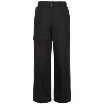 ALPHA X JIYONGKIM DOUBLE FRONT TROUSERS - BLACK / 