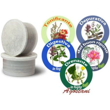 50 Capsule Tisane in foglia Agostani MISTE Compati