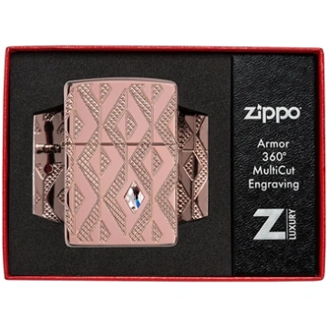 Zippo Lighter 49702 Armor® Geometric Diamond Patte