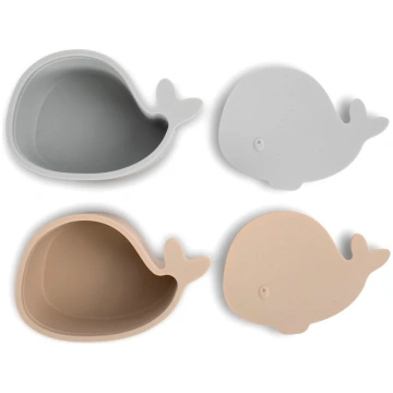 Silikona uzkodu trauciņi, Pearl Blue, Set of 2 Sil