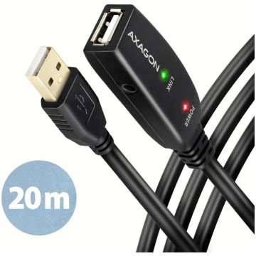 Axagon USB 2.0 Active Extension Cable A-M to A-F 2