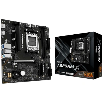 Asrock Datoru mātesplate A620AM-X, AMD AM5, DDR5, 