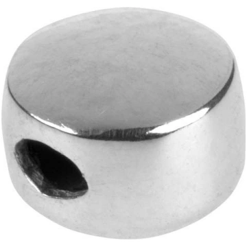 Boule d'arrêt plate 7 mm, coeur en silicone, 