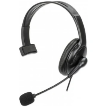 Manhattan Mono Over-Ear Headset (USB), Reversible 