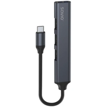 SAVIO AK-71 USB-C hub - 3 x USB-A 2.0, 1 x USB-A 3