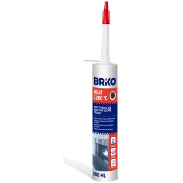 Hermētiķis Briko 1200 °C, 300 ml, melna krās
