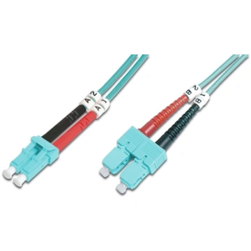 Digitus Fiber Optic Multimode Patch Cord, OM 3, LC