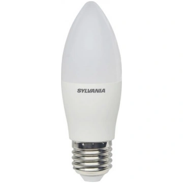 LED spuldze Sylvania svecīte Frosted E27 8W 240V 8