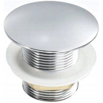 Chrome washbasin cap (stainless steel / plastic) 4