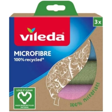 Cleaning Cloth Vileda Microfibre 100% Recycled 3 p