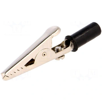Crocodile clip | black | Grip capac: max.14mm | So
