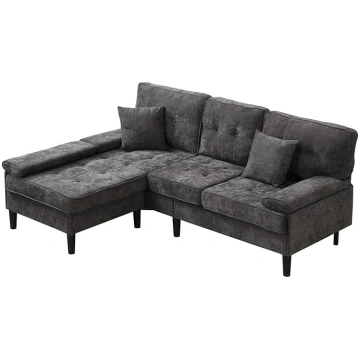 DRIXNO 195 cm L-Shaped Corner Sofa, Sofa with Slee