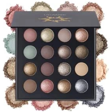 Ucanbe Unique Baked Eyeshadow Palette 16 Colours N