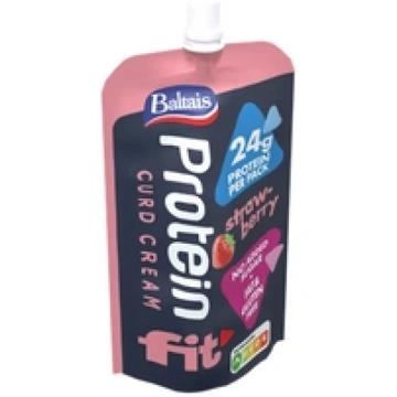 Biezpiena krēms Protein zemeņu 200g, Baltais (mērv