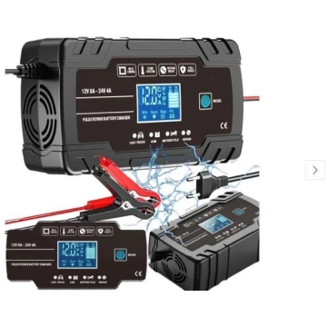 AUTOMĀTISKS AKUMULATORA LĀDĒJS LCD 24V 12V
