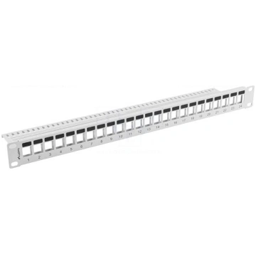 Patch panel | Keystone | white | Number of ports: 