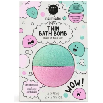 Nailmatic KIDS TWIN Bath Bomb Blue & Purple Bath b