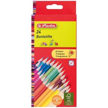 Herlitz Zīmulis, trīsstūris, 24 krāsas