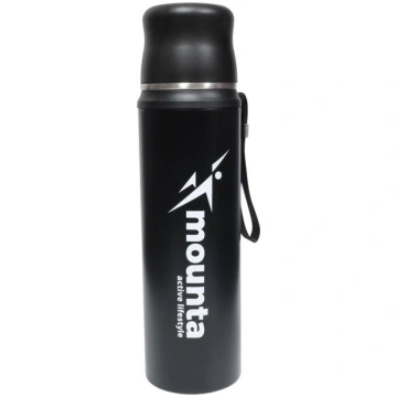Termoss 1000ml melns max. 15 stundas