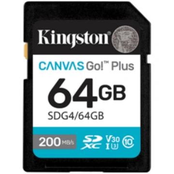 Kingston Canvas Go Plus Gen4 Atmiņas karte 64GB