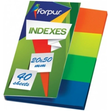 Index Forpus, 20x50mm, Assorti, Plastic (4x40) 071