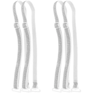 MAGICLULU Glitzernde BH Accessoires 2 Paar Silber 