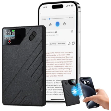 AI digitālais diktofons, 64 GB atmiņas ierakstīšan