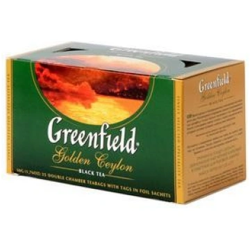 GREENFIELD Golden Ceylon melnā tēja 25x2g GF003523