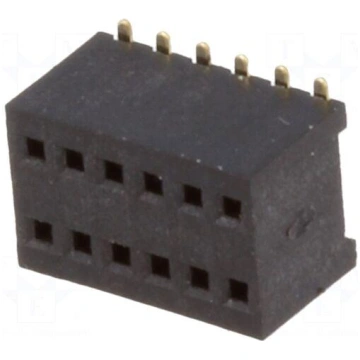 Socket | pin strips | female | PIN: 12 | straight 
