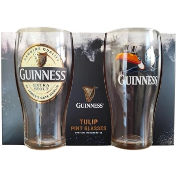 Guinness Official Extra Stout & Flying Toucan pint