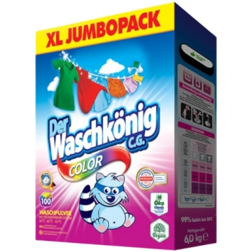 Veļas pulveris Waschkönig 6,0kg BOX - COLOR