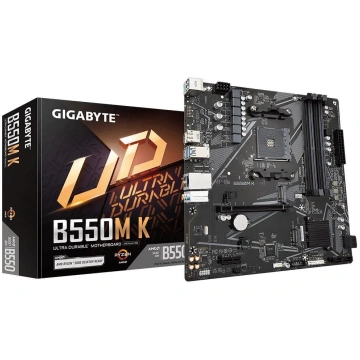 Mainboard|GIGABYTE|AMD B550|SAM4|Micro-ATX|Memory