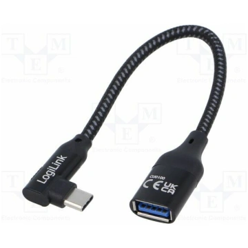 Cable; USB 3.2 Gen 2; USB A socket,USB C angled pl